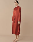 CNY - Auspicious Mandarin Collar Long Dress