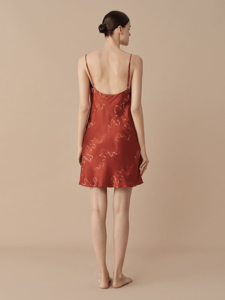 CNY - Auspicious Spiral Slip Dress