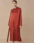 CNY - Auspicious Mandarin Collar Long Dress