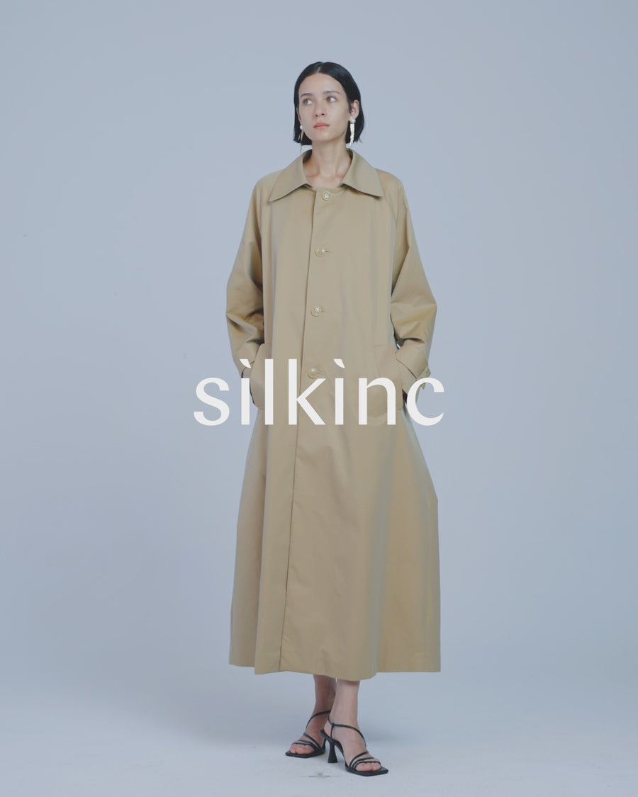 SILKINC Long Trench Coat (Venus silk trench)